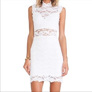 White nightcap dress.